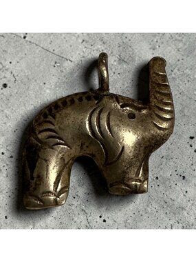 Vintage Sterling Silver Elephant Charm Pendant 3D Design Bracelet /Necklace